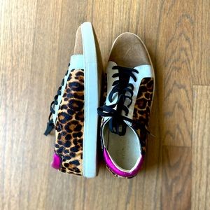 Kenneth Cole leopard print sneakers